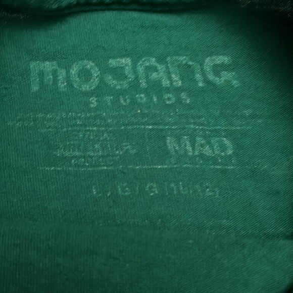 Minecraft Mojang Studios Lg 10/12 Green T-shirt. - Picture 2 of 3